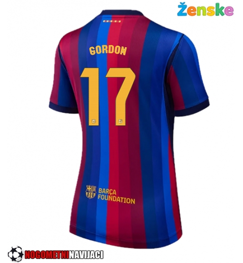 Ženske Nogometnih dresov Barcelona Anthony Gordon #17 Domači 2026-27 Kratki rokavi Ženske Nogometnih dresov Barcelona Anthony Gordon #17 Domači 2026-27 Kratki rokavi